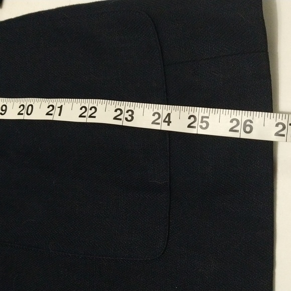 Talbot's Women's 2pc Navy Blue Pant Suit Matching Set Size 6/10 #W-739 - Picture 12 of 16